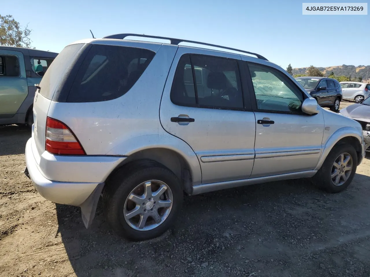 2000 Mercedes-Benz Ml 430 VIN: 4JGAB72E5YA173269 Lot: 71520714