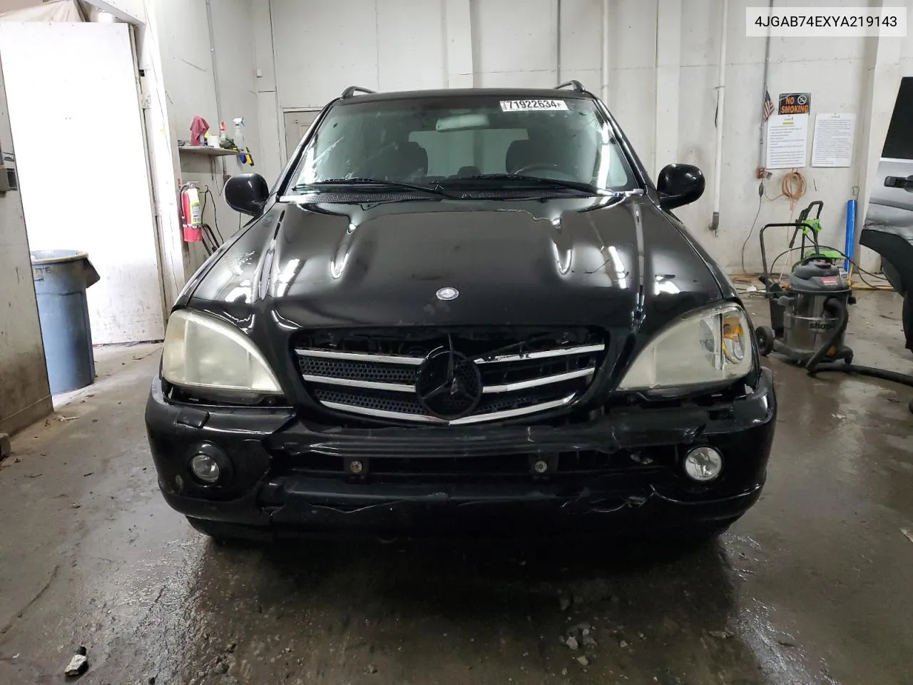 2000 Mercedes-Benz Ml 55 VIN: 4JGAB74EXYA219143 Lot: 71922634