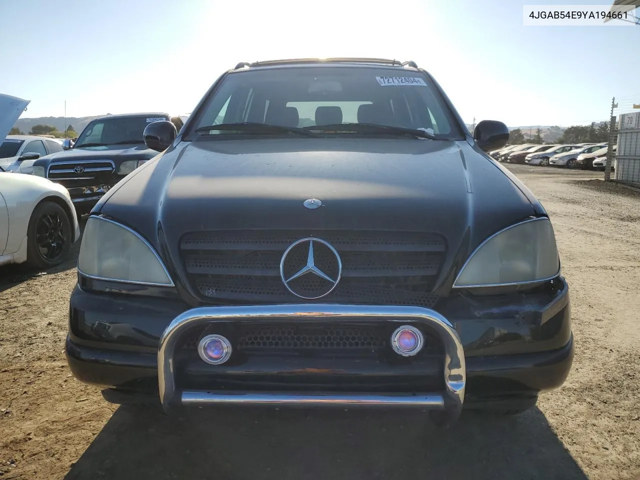 2000 Mercedes-Benz Ml 320 VIN: 4JGAB54E9YA194661 Lot: 72712404