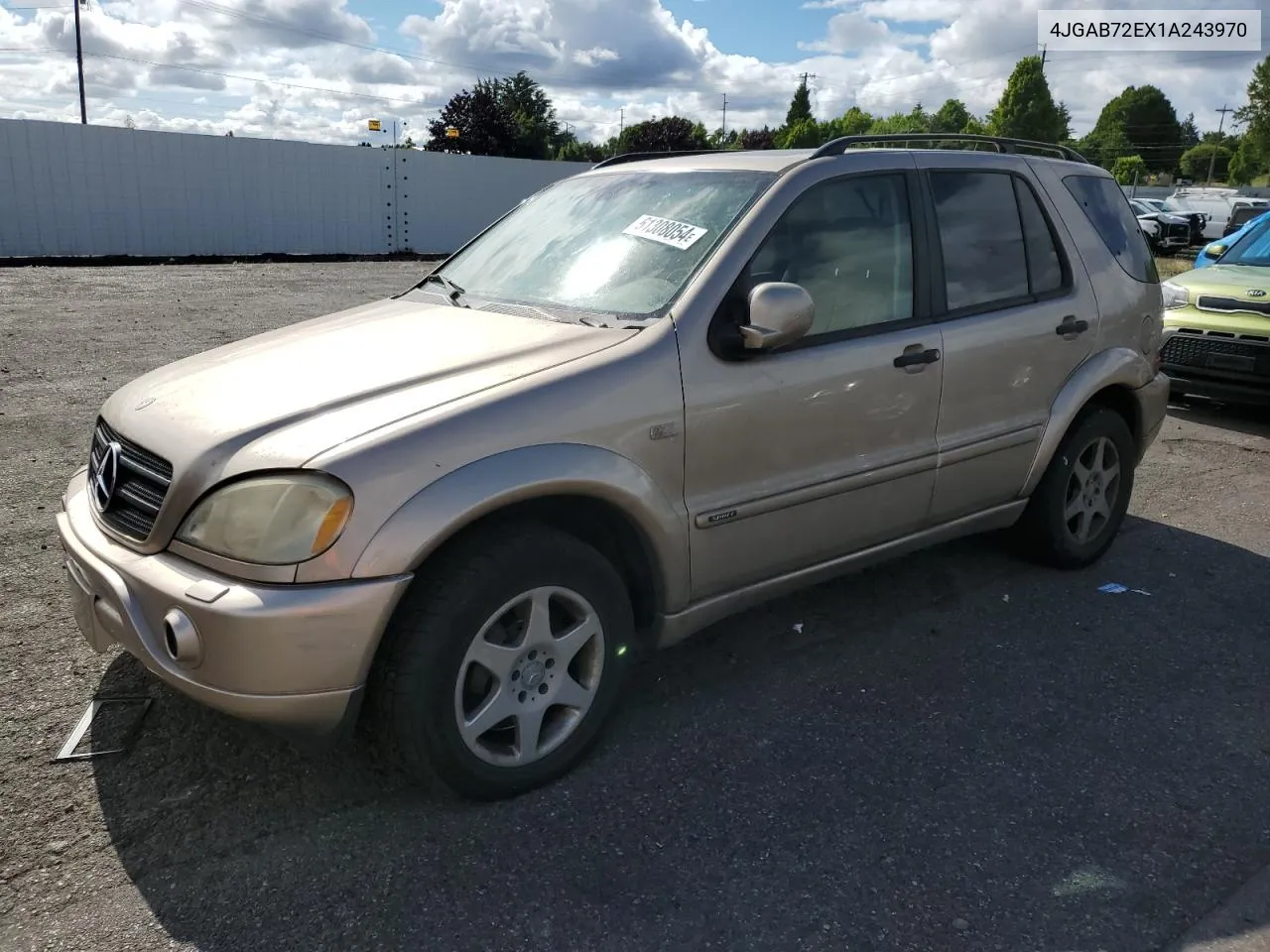 2001 Mercedes-Benz Ml 430 VIN: 4JGAB72EX1A243970 Lot: 61308054