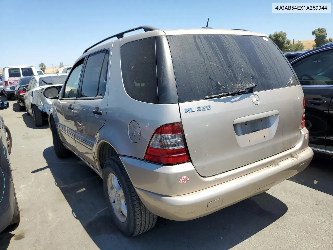 2001 Mercedes-Benz Ml 320 VIN: 4JGAB54EX1A259944 Lot: 62058904