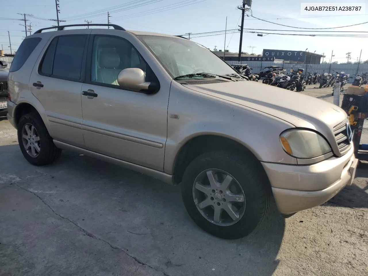 2001 Mercedes-Benz Ml 430 VIN: 4JGAB72E51A238787 Lot: 75323734