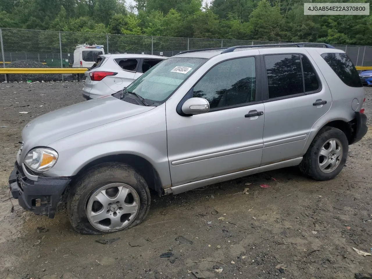 2002 Mercedes-Benz Ml 320 VIN: 4JGAB54E22A370800 Lot: 70165414