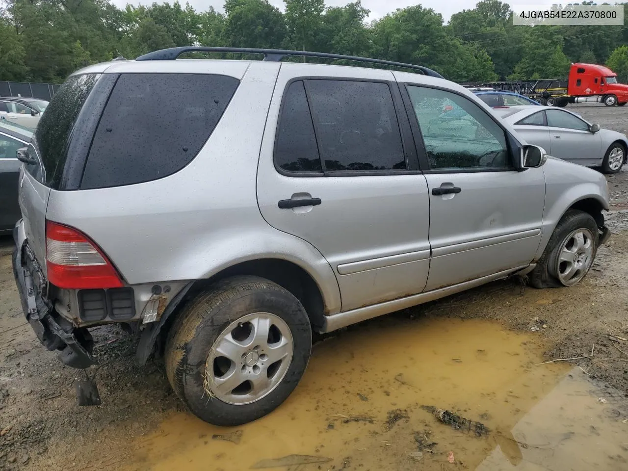 2002 Mercedes-Benz Ml 320 VIN: 4JGAB54E22A370800 Lot: 70165414