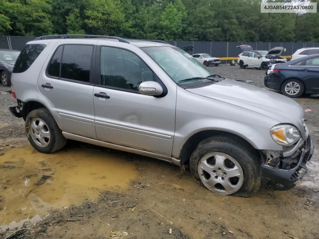 2002 Mercedes-Benz Ml 320 VIN: 4JGAB54E22A370800 Lot: 70165414