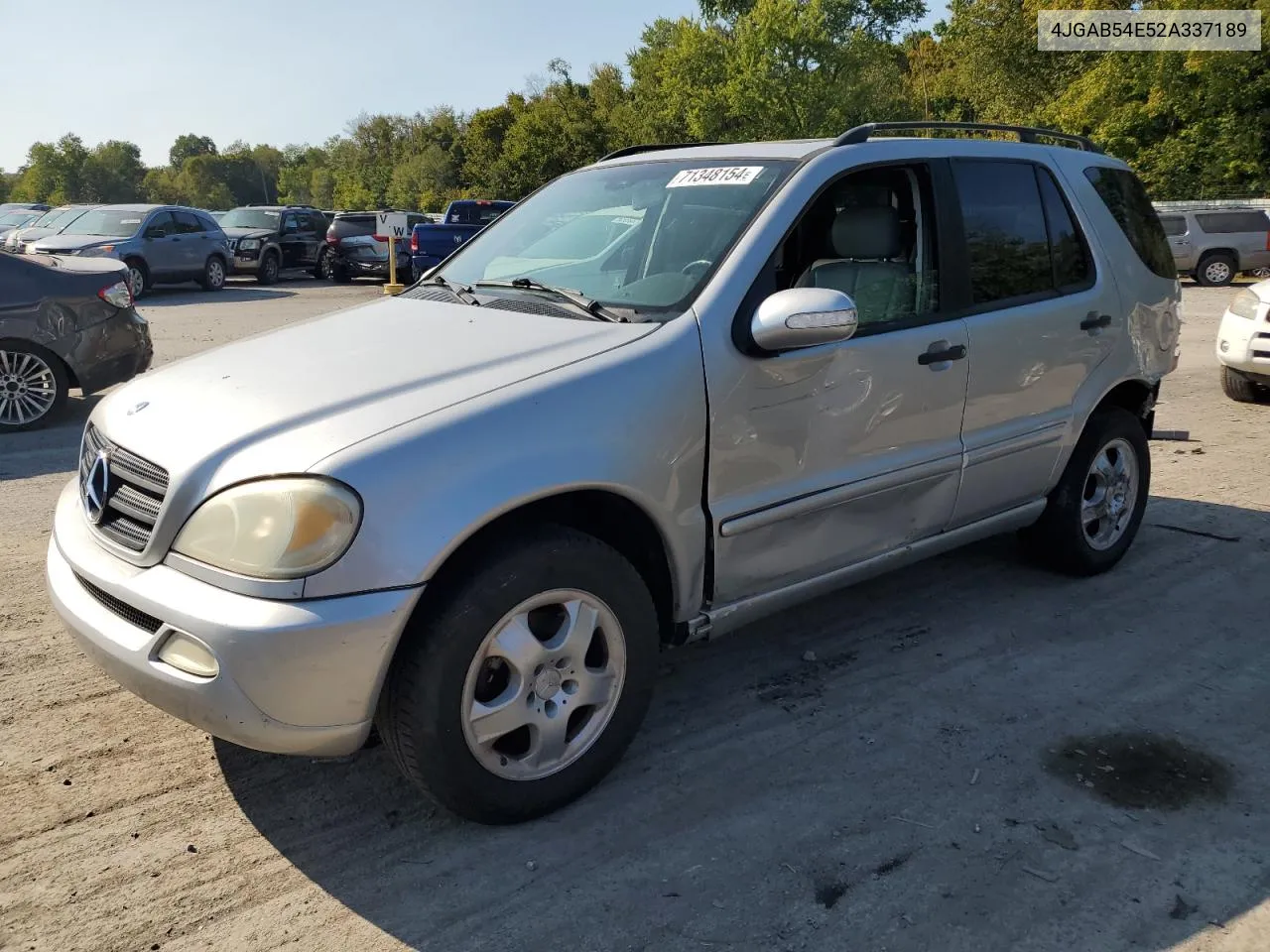 2002 Mercedes-Benz Ml 320 VIN: 4JGAB54E52A337189 Lot: 71348154