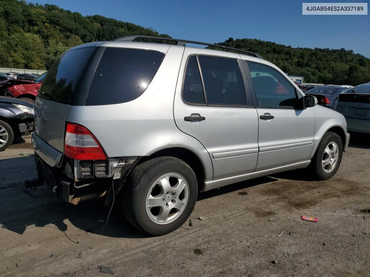 2002 Mercedes-Benz Ml 320 VIN: 4JGAB54E52A337189 Lot: 71348154