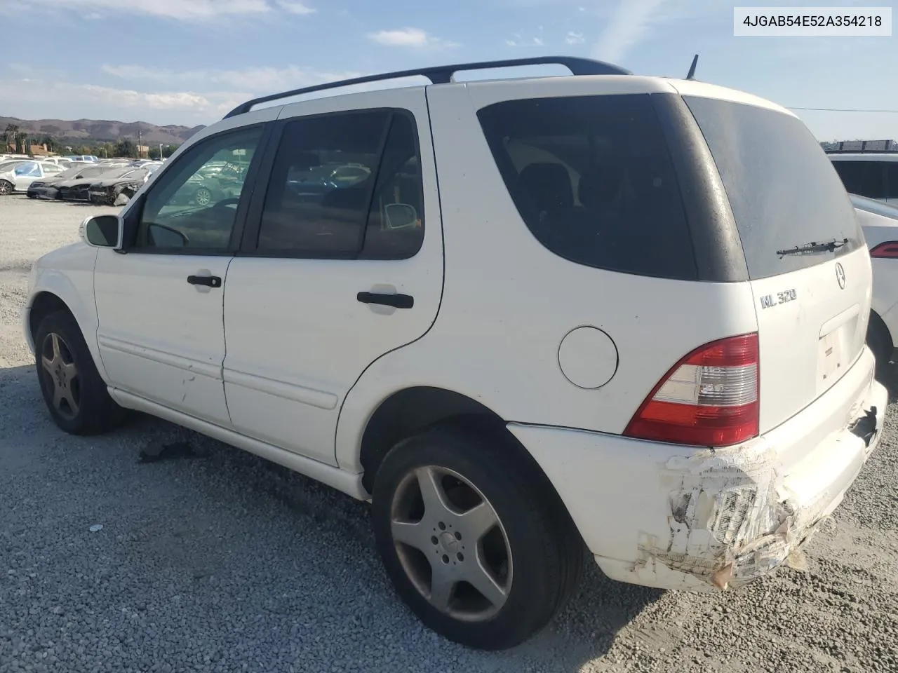 2002 Mercedes-Benz Ml 320 VIN: 4JGAB54E52A354218 Lot: 73597344