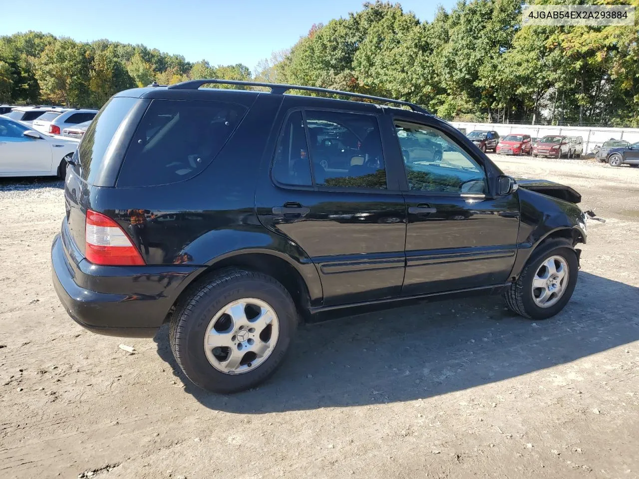 2002 Mercedes-Benz Ml 320 VIN: 4JGAB54EX2A293884 Lot: 75242544