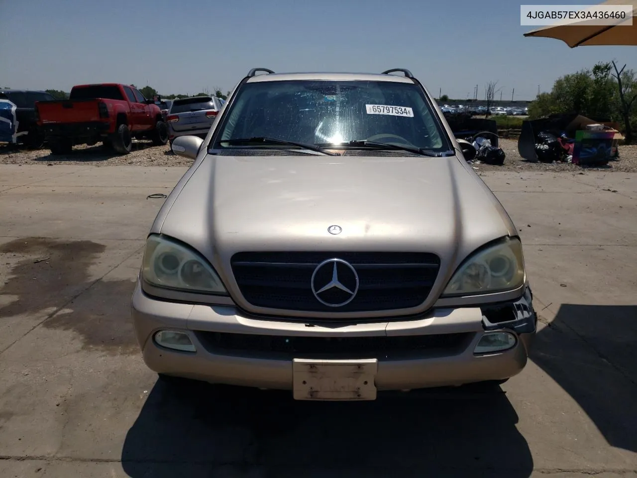 2003 Mercedes-Benz Ml 350 VIN: 4JGAB57EX3A436460 Lot: 65797534