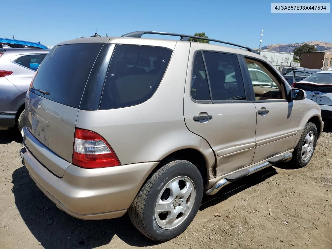 2003 Mercedes-Benz Ml 350 VIN: 4JGAB57E93A447594 Lot: 68523444