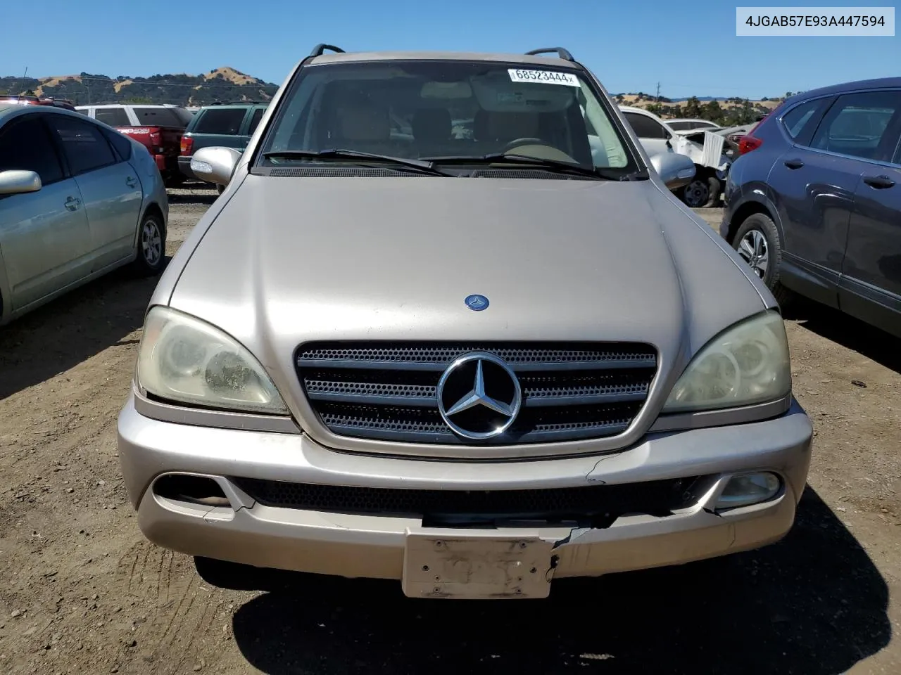 2003 Mercedes-Benz Ml 350 VIN: 4JGAB57E93A447594 Lot: 68523444