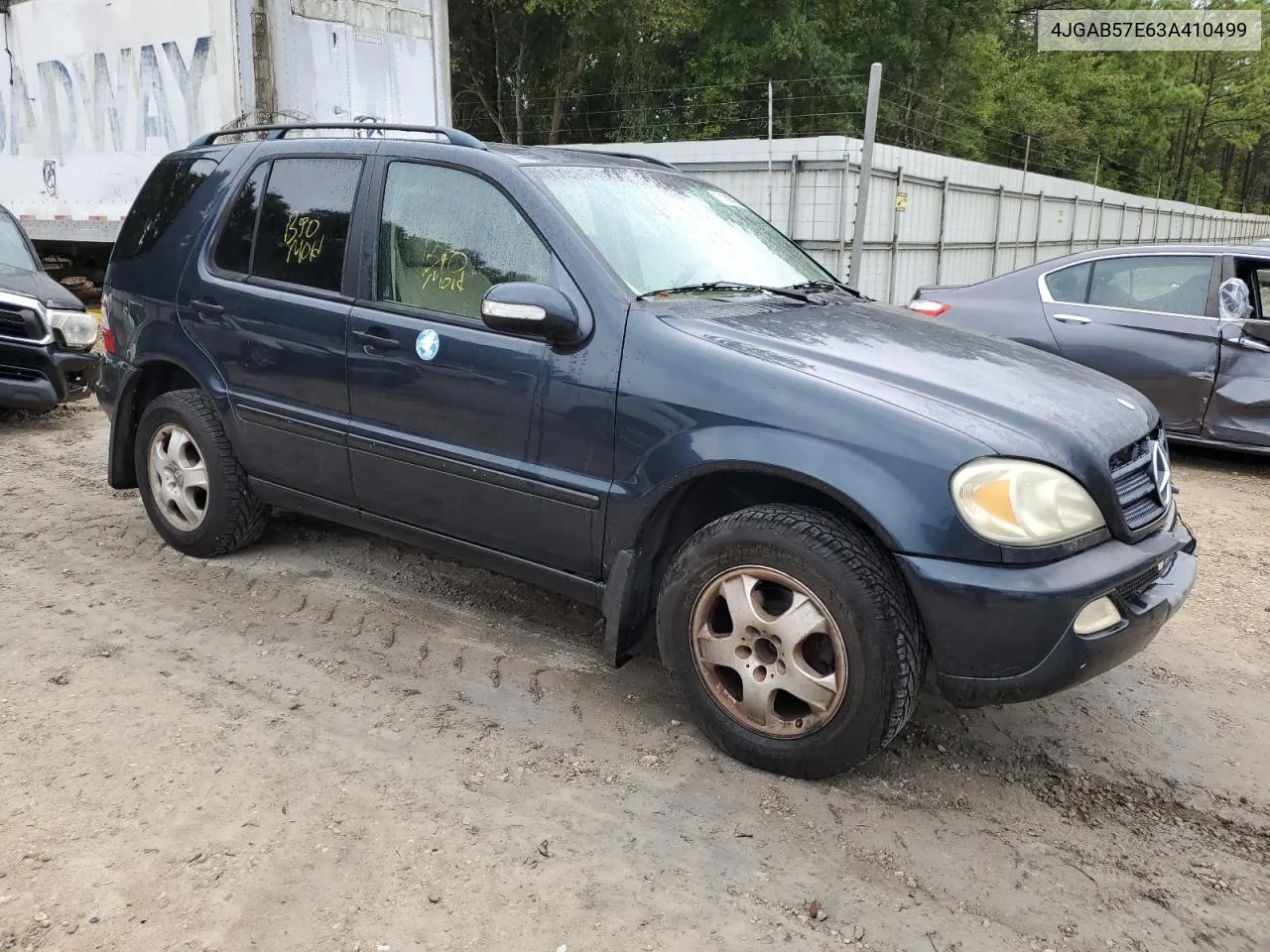 2003 Mercedes-Benz Ml 350 VIN: 4JGAB57E63A410499 Lot: 71107264