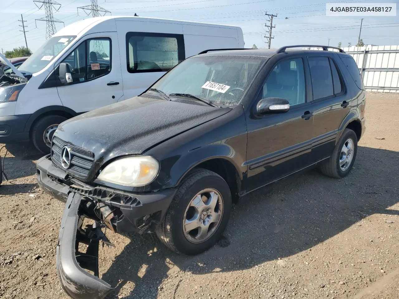 2003 Mercedes-Benz Ml 350 VIN: 4JGAB57E03A458127 Lot: 71657104