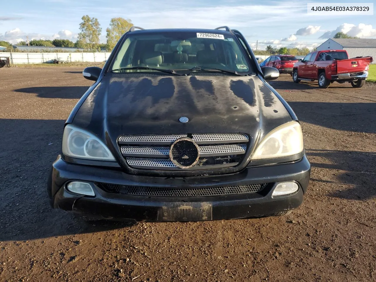 2003 Mercedes-Benz Ml 320 VIN: 4JGAB54E03A378329 Lot: 72962624