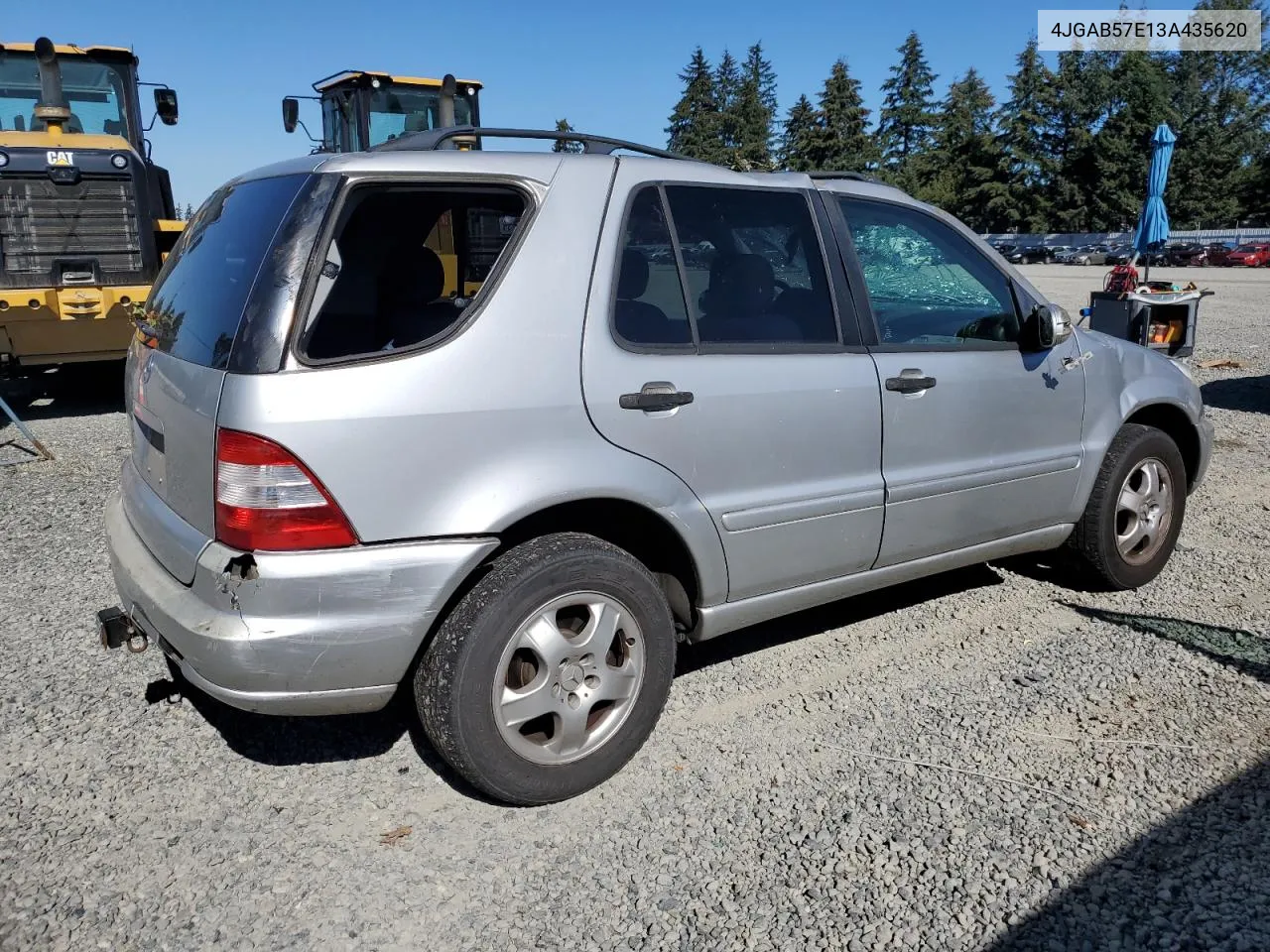 2003 Mercedes-Benz Ml 350 VIN: 4JGAB57E13A435620 Lot: 73720384