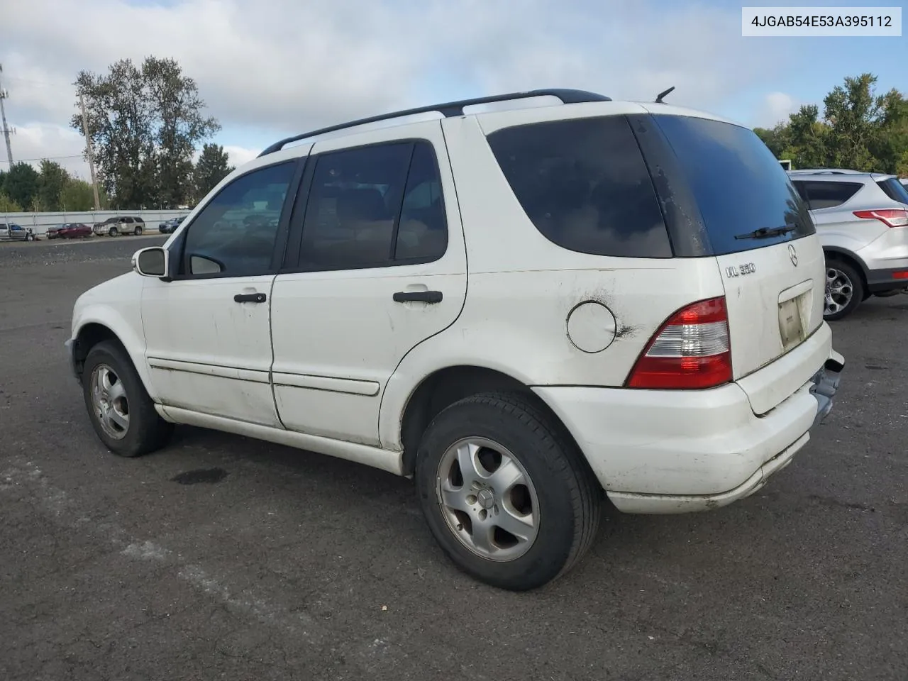 2003 Mercedes-Benz Ml 320 VIN: 4JGAB54E53A395112 Lot: 74948134