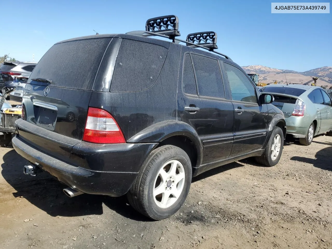 2003 Mercedes-Benz Ml 500 VIN: 4JGAB75E73A439749 Lot: 75446034