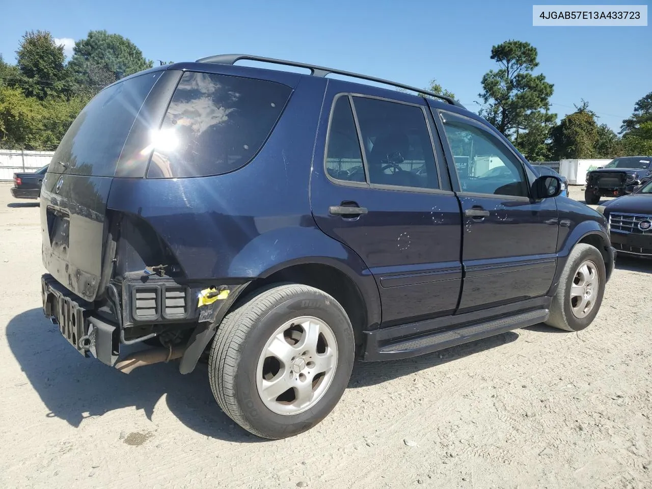 2003 Mercedes-Benz Ml 350 VIN: 4JGAB57E13A433723 Lot: 75961354