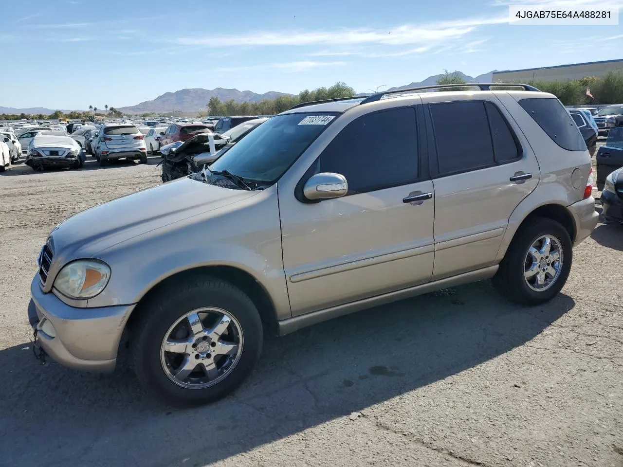 2004 Mercedes-Benz Ml 500 VIN: 4JGAB75E64A488281 Lot: 77031744