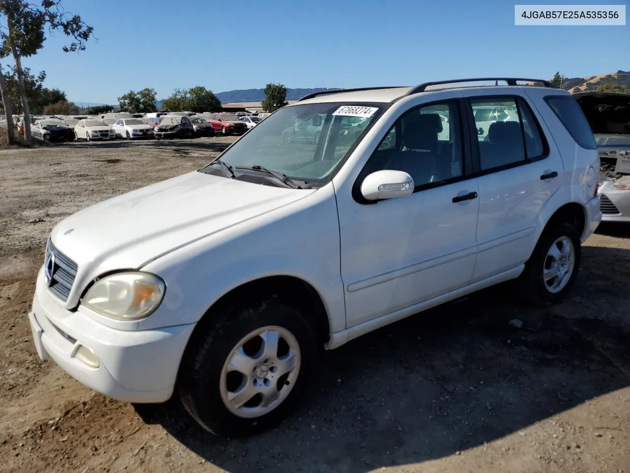 2005 Mercedes-Benz Ml 350 VIN: 4JGAB57E25A535356 Lot: 67868274