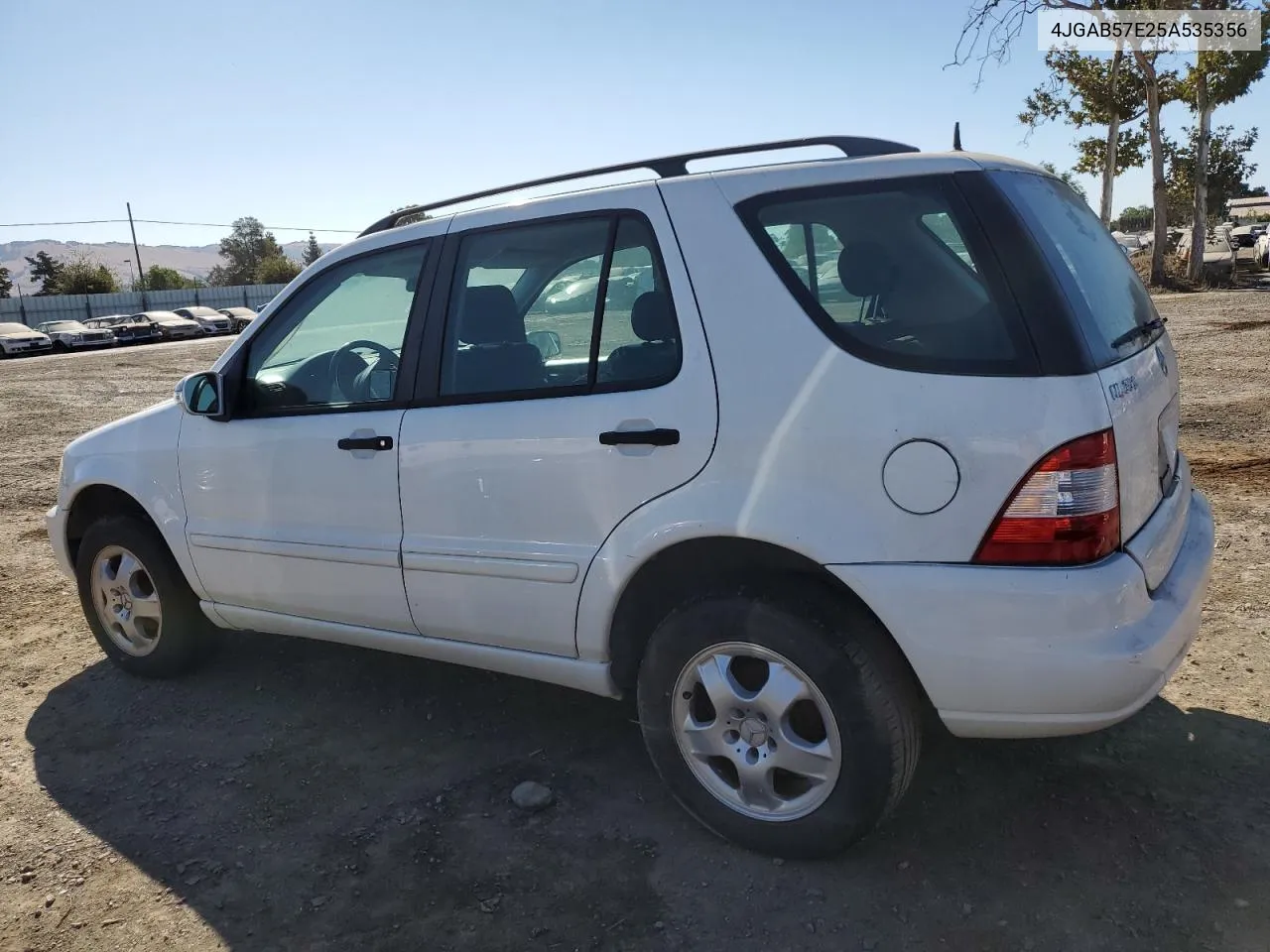 2005 Mercedes-Benz Ml 350 VIN: 4JGAB57E25A535356 Lot: 67868274