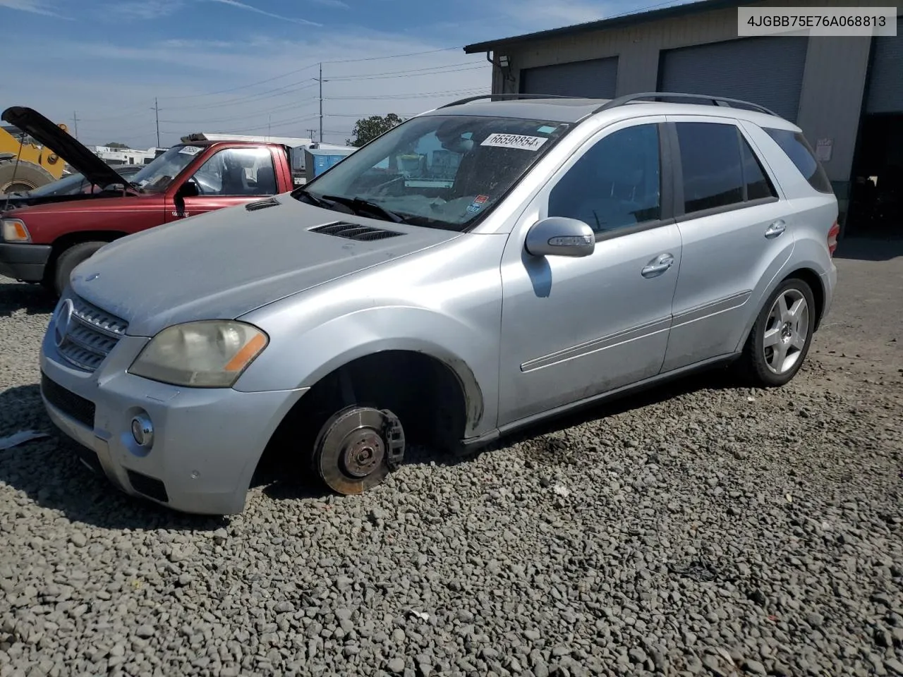 2006 Mercedes-Benz Ml 500 VIN: 4JGBB75E76A068813 Lot: 66598854