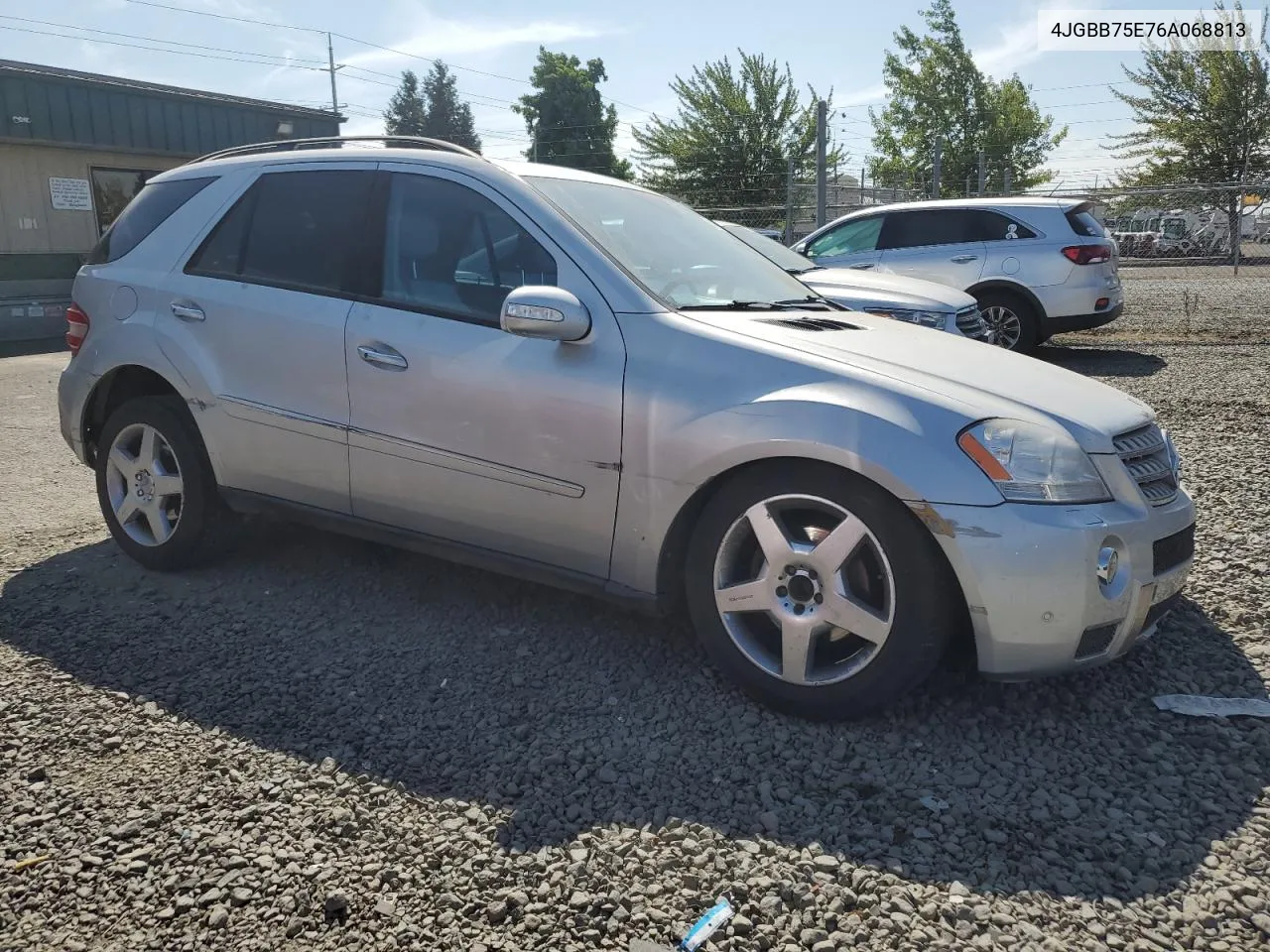 2006 Mercedes-Benz Ml 500 VIN: 4JGBB75E76A068813 Lot: 66598854