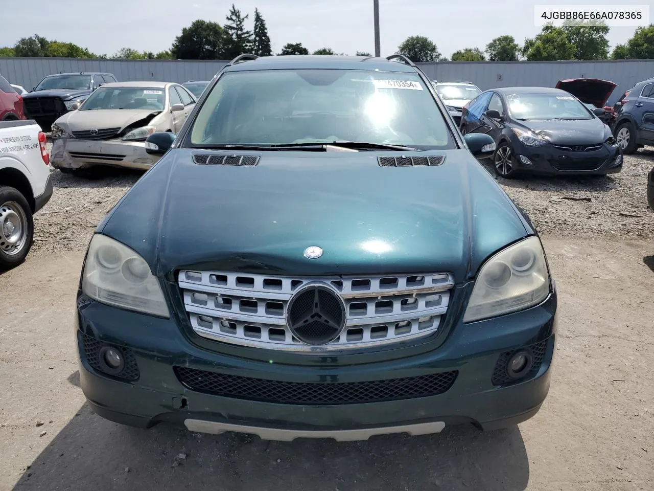 2006 Mercedes-Benz Ml 350 VIN: 4JGBB86E66A078365 Lot: 67470354