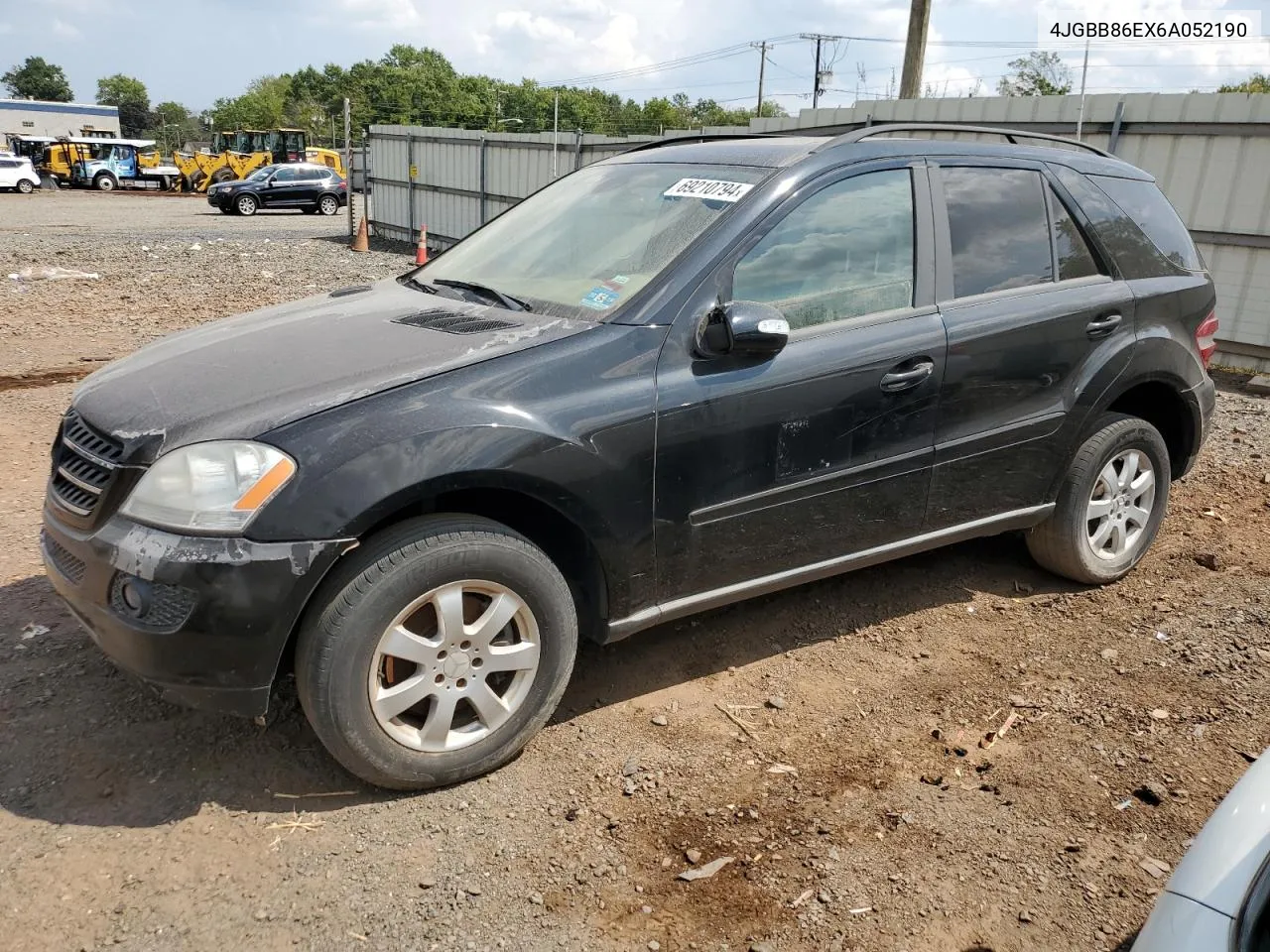 2006 Mercedes-Benz Ml 350 VIN: 4JGBB86EX6A052190 Lot: 69210794