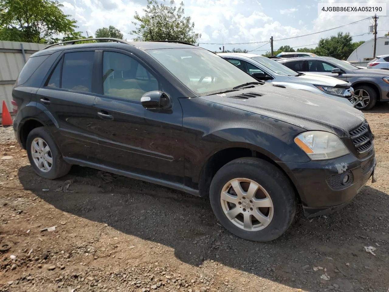 2006 Mercedes-Benz Ml 350 VIN: 4JGBB86EX6A052190 Lot: 69210794