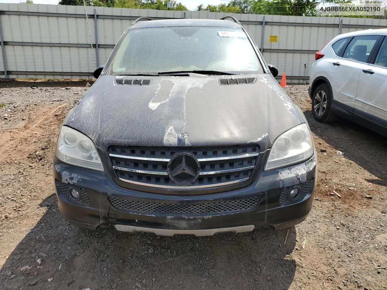 2006 Mercedes-Benz Ml 350 VIN: 4JGBB86EX6A052190 Lot: 69210794