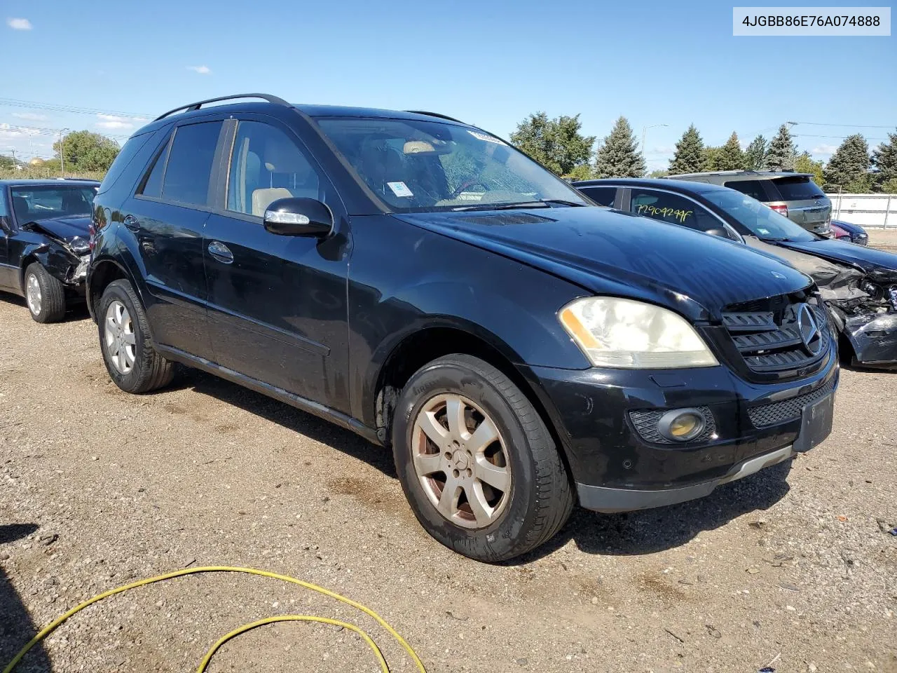 2006 Mercedes-Benz Ml 350 VIN: 4JGBB86E76A074888 Lot: 72903364