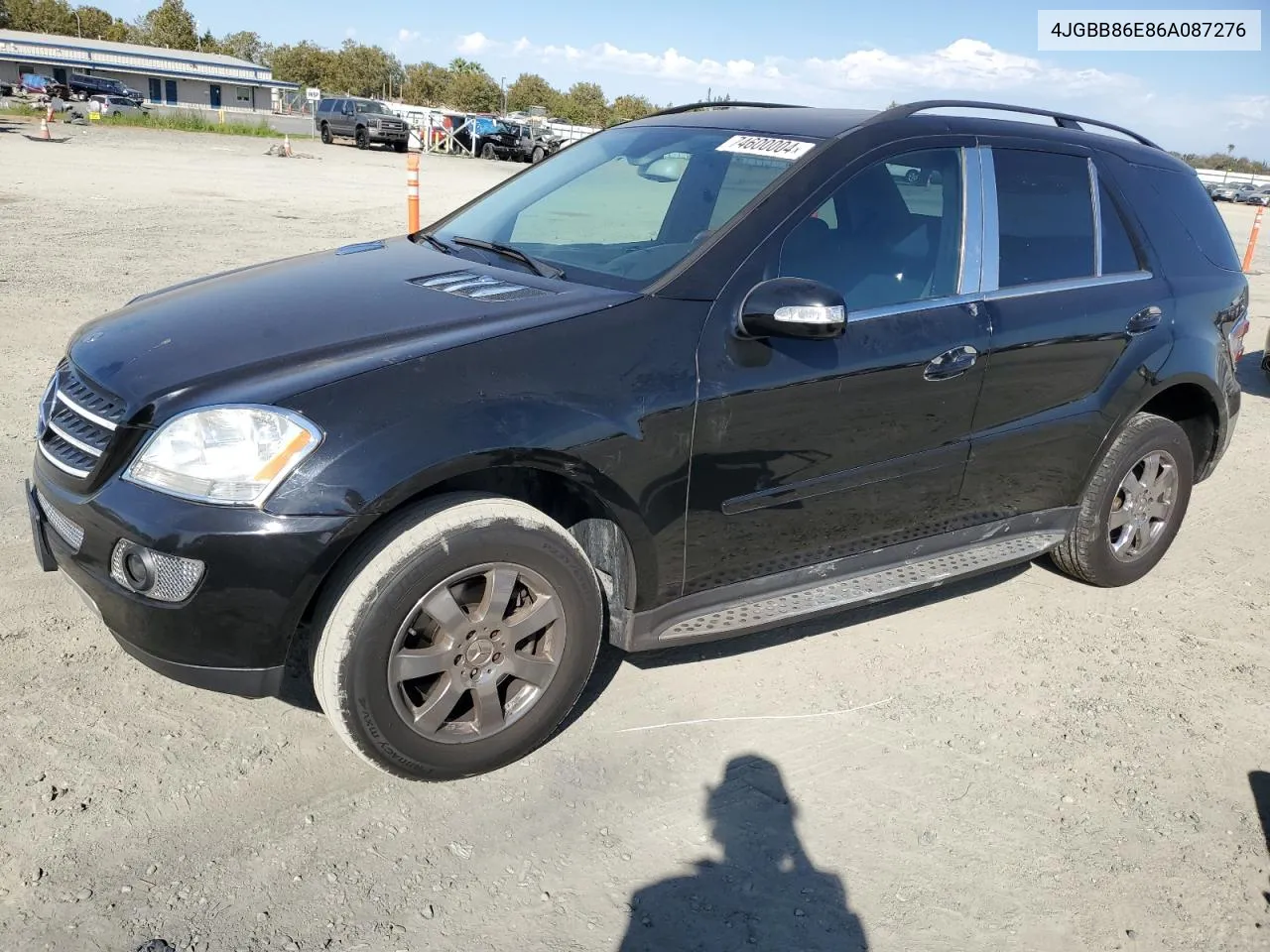 2006 Mercedes-Benz Ml 350 VIN: 4JGBB86E86A087276 Lot: 74600004