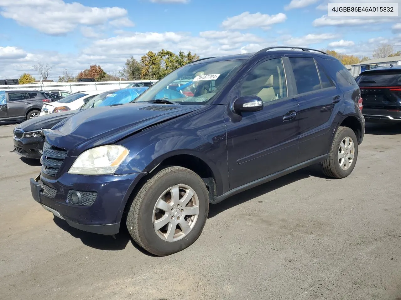 2006 Mercedes-Benz Ml 350 VIN: 4JGBB86E46A015832 Lot: 76467704