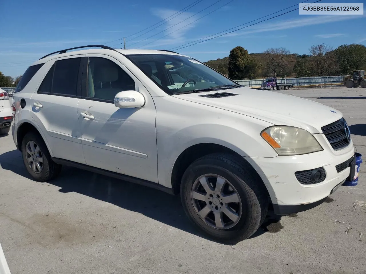 2006 Mercedes-Benz Ml 350 VIN: 4JGBB86E56A122968 Lot: 77478524