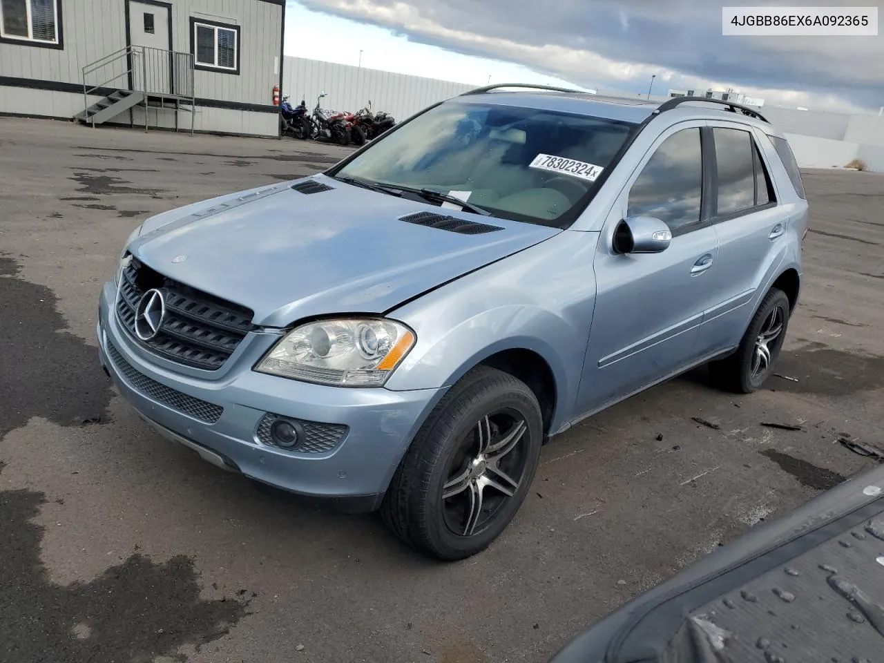 2006 Mercedes-Benz Ml 350 VIN: 4JGBB86EX6A092365 Lot: 78302324