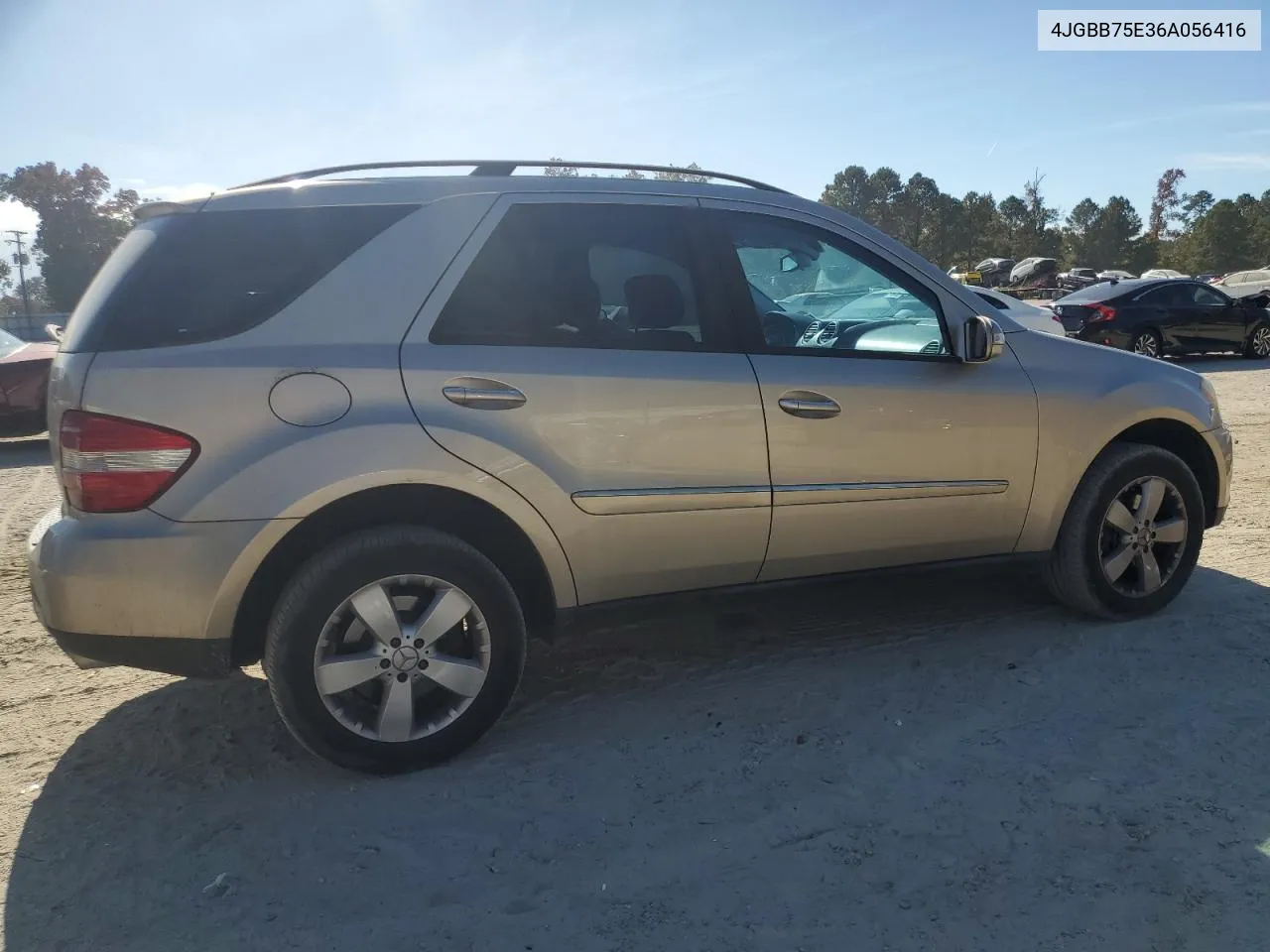 2006 Mercedes-Benz Ml 500 VIN: 4JGBB75E36A056416 Lot: 78661814