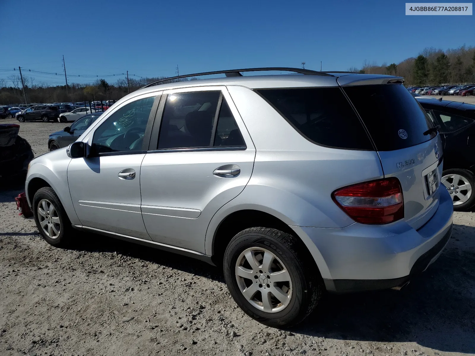 2007 Mercedes-Benz Ml 350 VIN: 4JGBB86E77A208817 Lot: 50682704