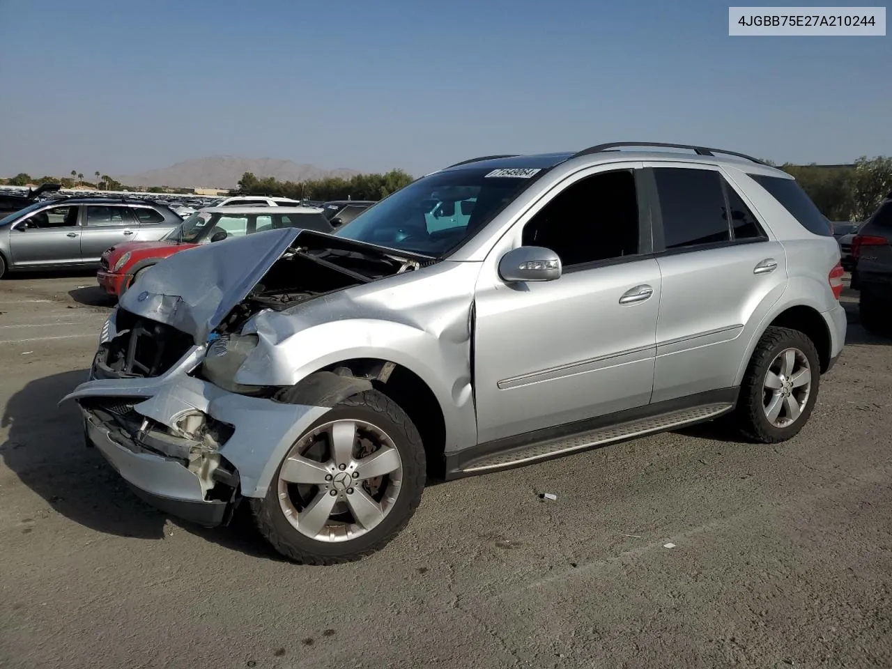 2007 Mercedes-Benz Ml 500 VIN: 4JGBB75E27A210244 Lot: 71549064