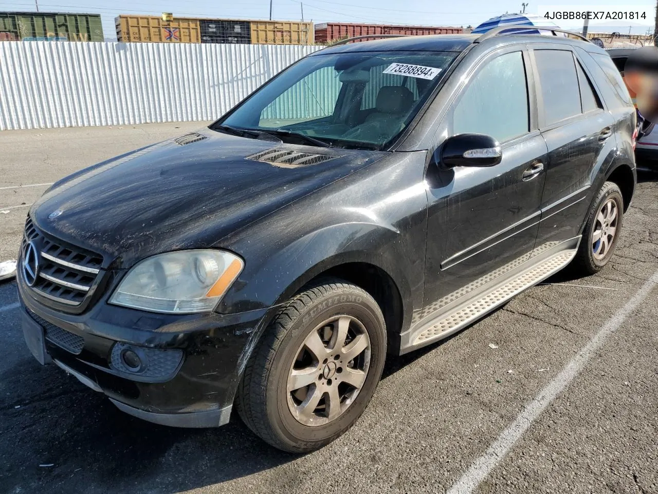 2007 Mercedes-Benz Ml 350 VIN: 4JGBB86EX7A201814 Lot: 73288894