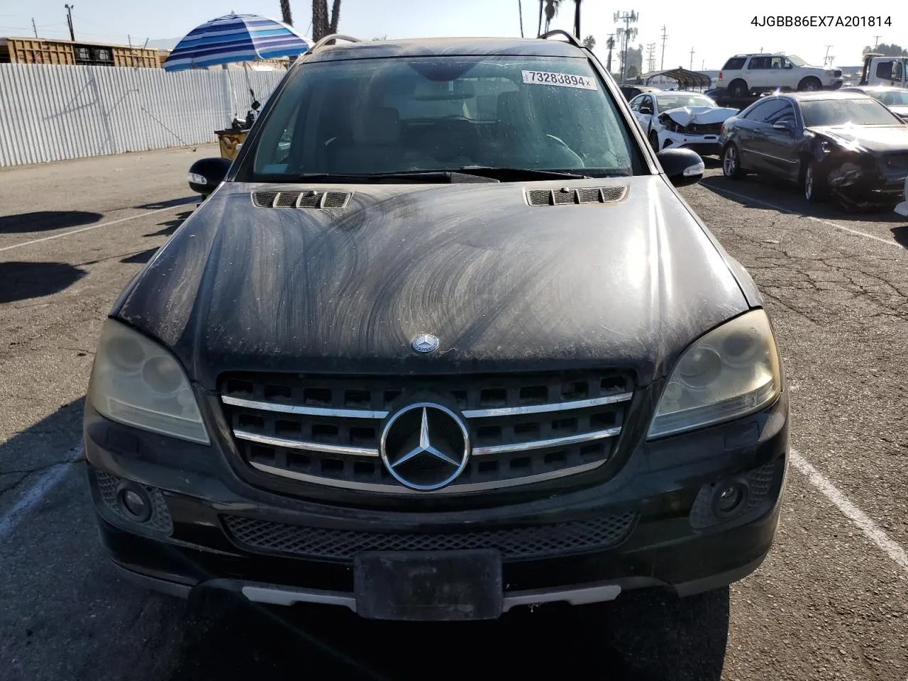 2007 Mercedes-Benz Ml 350 VIN: 4JGBB86EX7A201814 Lot: 73288894