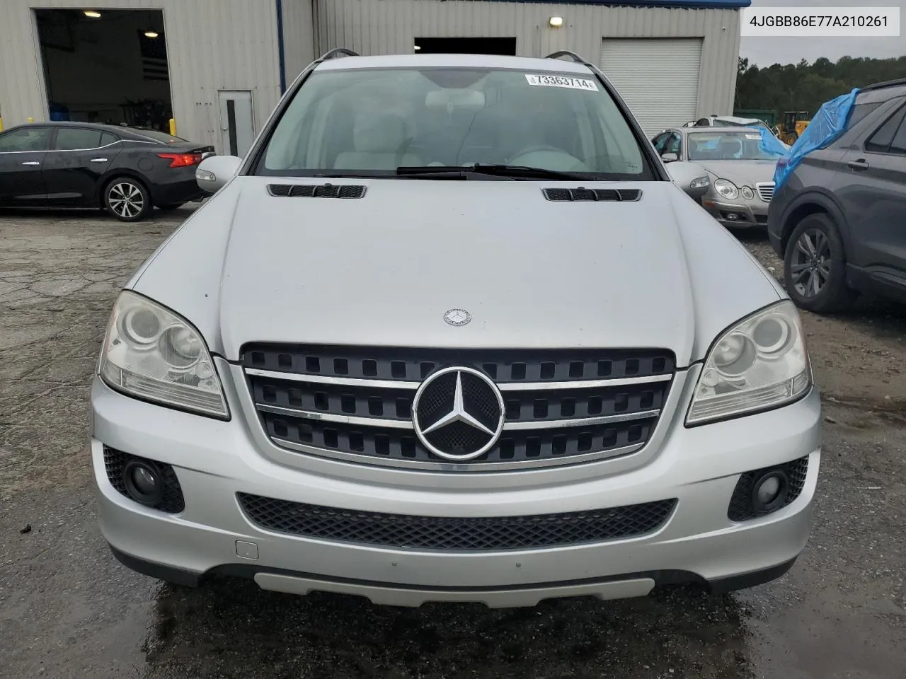 2007 Mercedes-Benz Ml 350 VIN: 4JGBB86E77A210261 Lot: 73363714