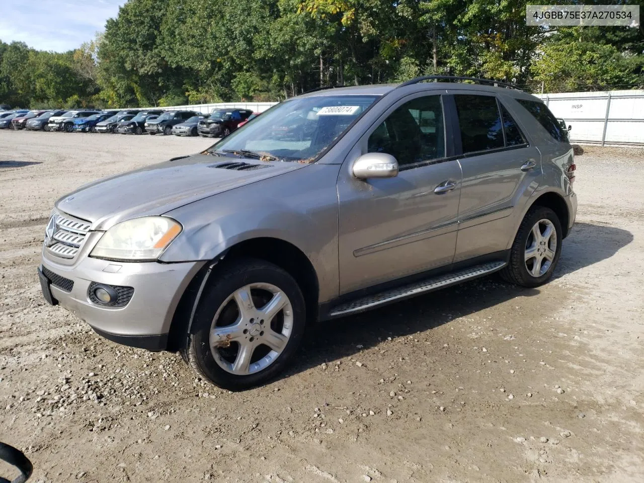 2007 Mercedes-Benz Ml 500 VIN: 4JGBB75E37A270534 Lot: 73808074