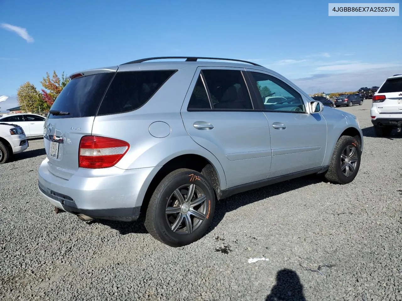 2007 Mercedes-Benz Ml 350 VIN: 4JGBB86EX7A252570 Lot: 74943784