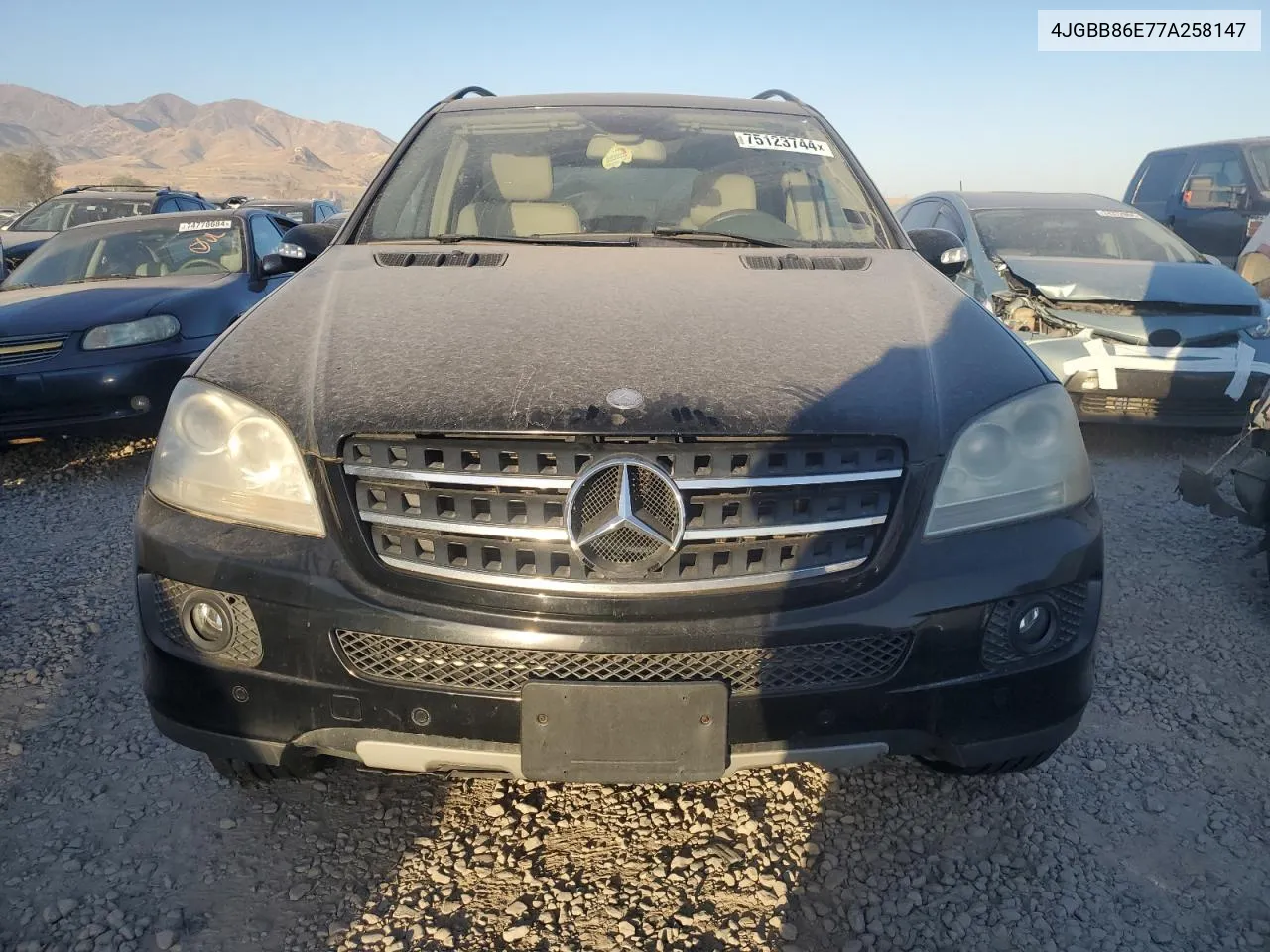 2007 Mercedes-Benz Ml 350 VIN: 4JGBB86E77A258147 Lot: 75123744