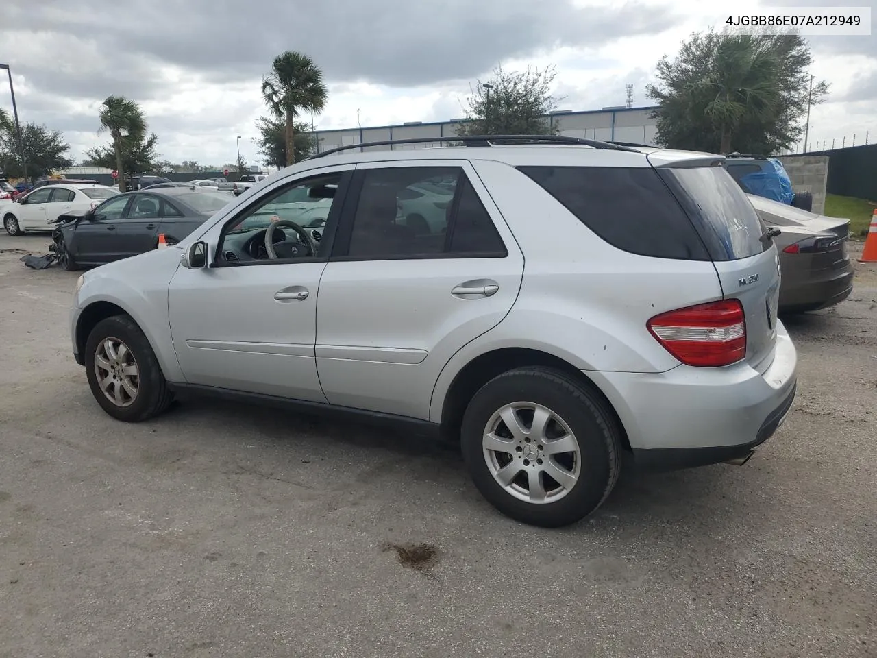 2007 Mercedes-Benz Ml 350 VIN: 4JGBB86E07A212949 Lot: 77062364