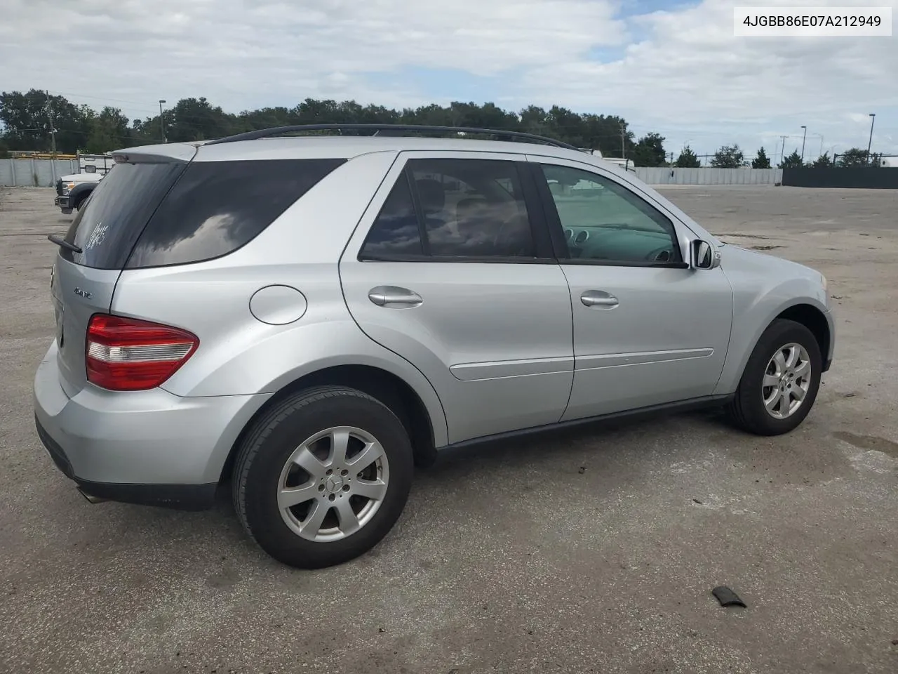 2007 Mercedes-Benz Ml 350 VIN: 4JGBB86E07A212949 Lot: 77062364