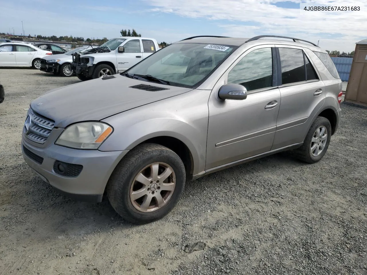 2007 Mercedes-Benz Ml 350 VIN: 4JGBB86E67A231683 Lot: 78398934