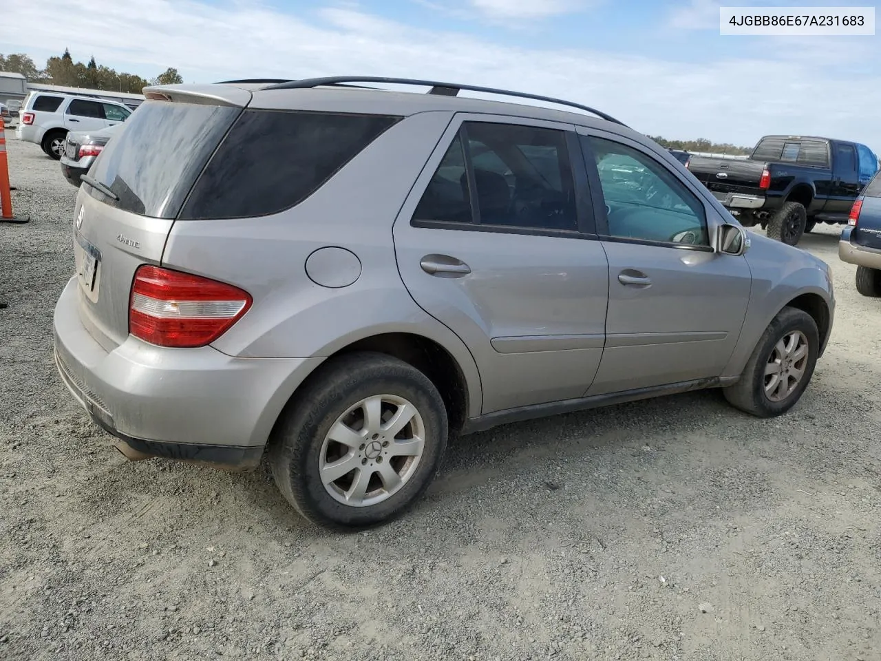 2007 Mercedes-Benz Ml 350 VIN: 4JGBB86E67A231683 Lot: 78398934